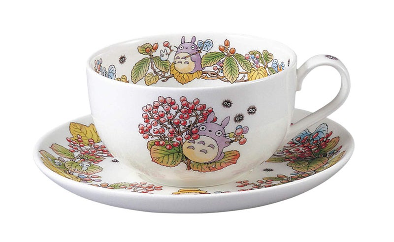 Noritake T97285A/4660-5 Milk Tea Cup & Saucer, 11.8 fl oz (325 cc), My Neighbor Totoro Gajimi Edition, Microwave Safe, 1 Guest, Bone China - Image 1