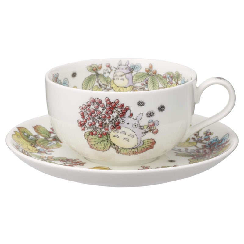 Noritake T97285A/4660-5 Milk Tea Cup & Saucer, 11.8 fl oz (325 cc), My Neighbor Totoro Gajimi Edition, Microwave Safe, 1 Guest, Bone China - Image 2