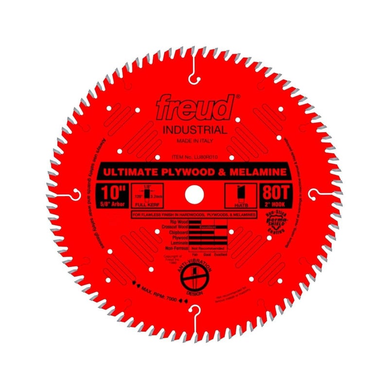 Freud LU80R010: 10" Ultimate Plywood & Melamine Blade - Image 1