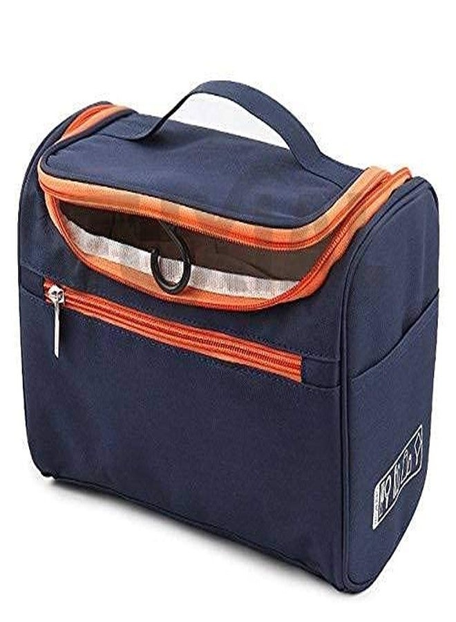 Clopic - Travel Toiletry Kit Bag Cosmetic Bag with Hook for Travel, Makeup Organiser, Cosmetic Pouch, Household Grooming Kit, Makeup Bag for Women (Blue) - Image 4