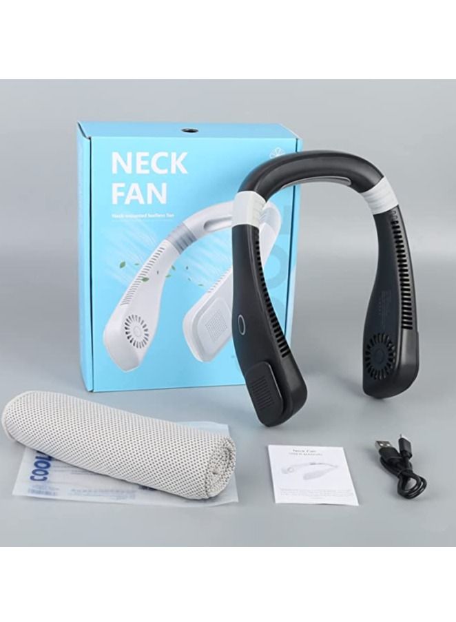 NEXAIR Portable Neck Fan - 3 Speed Rechargeable Bladeless Neck Cooler, Quiet Operation, Comfortable Lightweight Personal Neck Fan For Women & Men Modern Design, Great Fan For Travel, Outdoors & Sports - Image 1