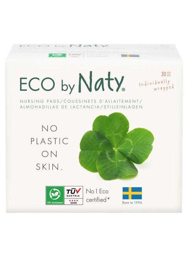 ECO by Naty Nursing Pads Nipple Pads For Breastfeeding Mothers Pregnancy And Postpartum Made From Plantbased Materials (30 Pads) - Image 1