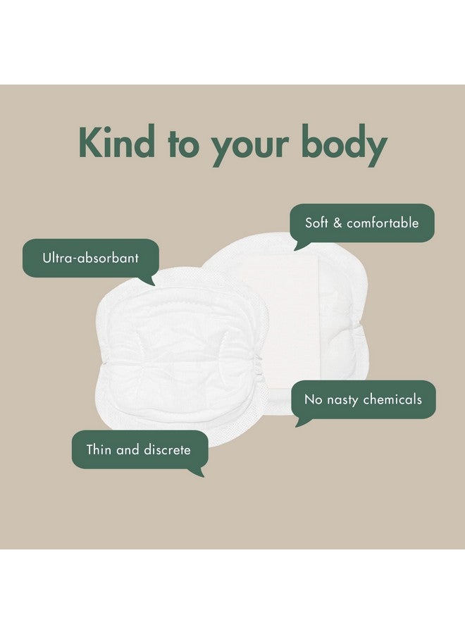 ECO by Naty Nursing Pads Nipple Pads For Breastfeeding Mothers Pregnancy And Postpartum Made From Plantbased Materials (30 Pads) - Image 3