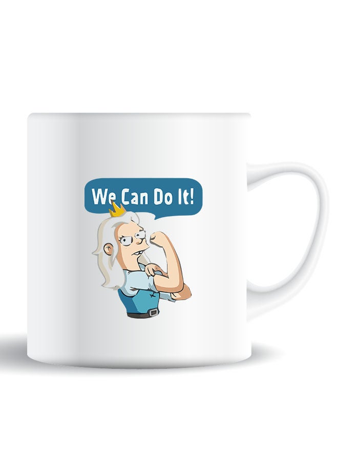 Theodor Premium Quality Two Sided Printed Coffee Mug Tea Cup We Can Do It-01 For Home Office, Kids Men Women - Image 1