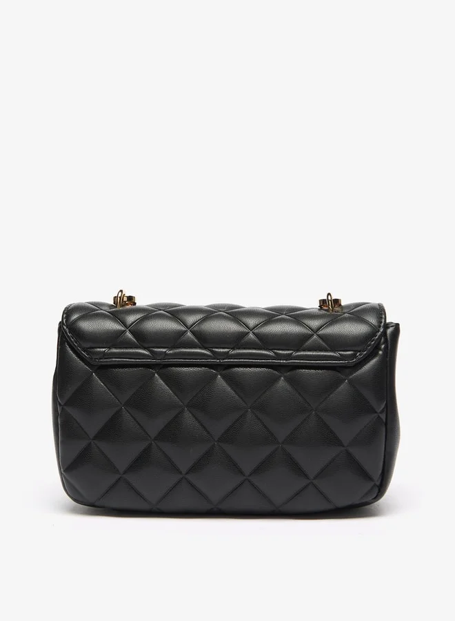 Celeste Women's Quilted Crossbody Bag with Flap Closure