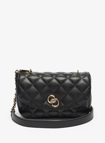 Celeste Women's Quilted Crossbody Bag with Flap Closure