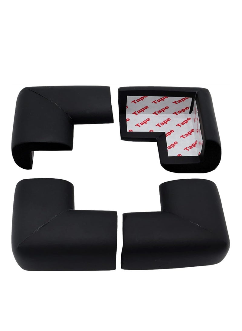Soft Foam Corner and Edge Protector for Kids, Long Corner Guard, Child Safe Desk Protector, Black Corner Guard  - Image 1