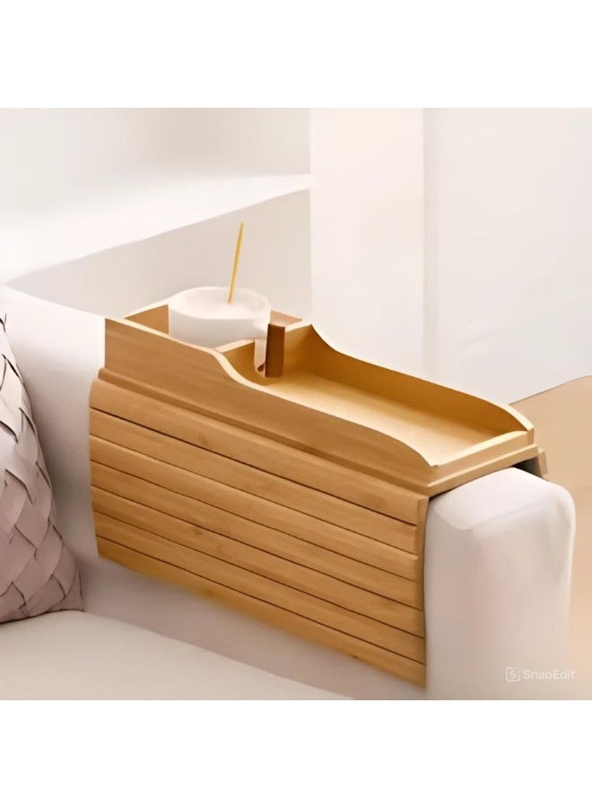 متجر ان زون صينية مسند ذراع أريكة من الخيزران قابله للطي - Image 2