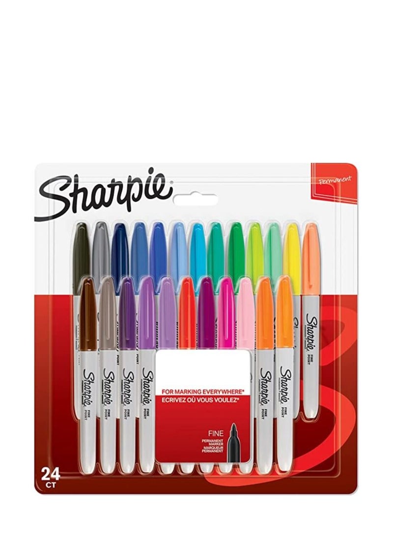 Sharpie 24-Piece Permanent Marker Set Multicolour - pzsku/Z7D8671BB6BF473DB0678Z/45/_/1680758545/dea44b47-9971-493c-b861-7acc0731b71a