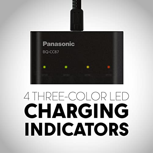 eneloop Panasonic BQ-CC87AKBBA eneloop pro Advanced Individual Battery Charger with Portable Charging Technology, Black - Image 4