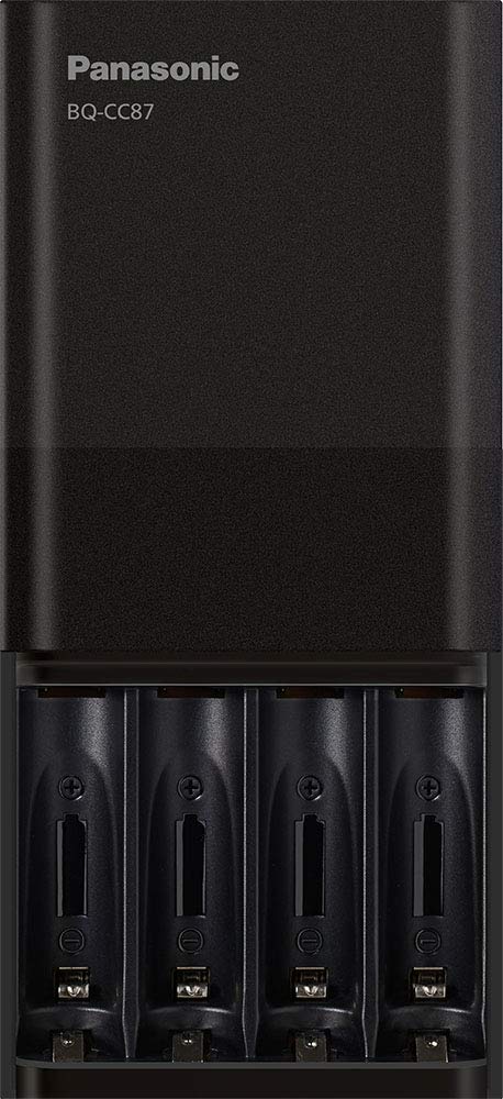 eneloop Panasonic BQ-CC87AKBBA eneloop pro Advanced Individual Battery Charger with Portable Charging Technology, Black - Image 1