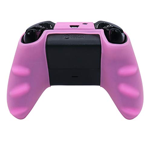 RALAN Pink Skins RALAN,Silicone Controller Cover Skin Protector Compatible for Xbox One S/X Controller (Pink Pro Thumb Grip x 2,Cat + Skull Cap &Cover Grip x 2) - Image 3