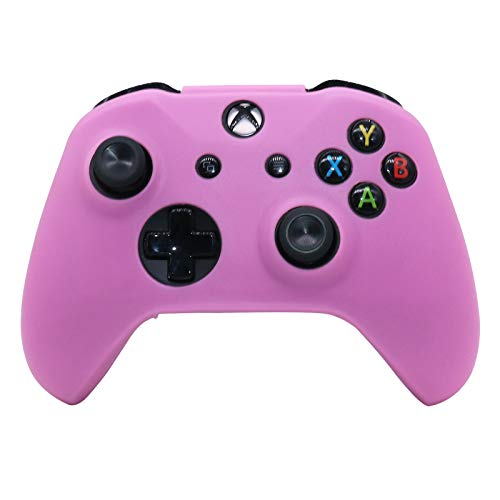 RALAN Pink Skins RALAN,Silicone Controller Cover Skin Protector Compatible for Xbox One S/X Controller (Pink Pro Thumb Grip x 2,Cat + Skull Cap &Cover Grip x 2) - Image 2