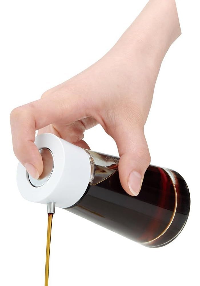 ASVEL Dripless Glass Soy Sauce Dispenser with Black Cap - 100ml - Image 2