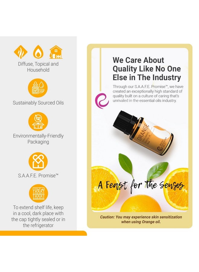 روكي ماونتن أويلز زيت البرتقال العطري من Rocky Mountain Oils - زيوت عطرية عطرية طبيعية ونقية بنسبة 100% للاستخدام في أجهزة نشر الروائح، والاستخدام الموضعي، والاستخدام المنزلي - 15 مل - Image 3