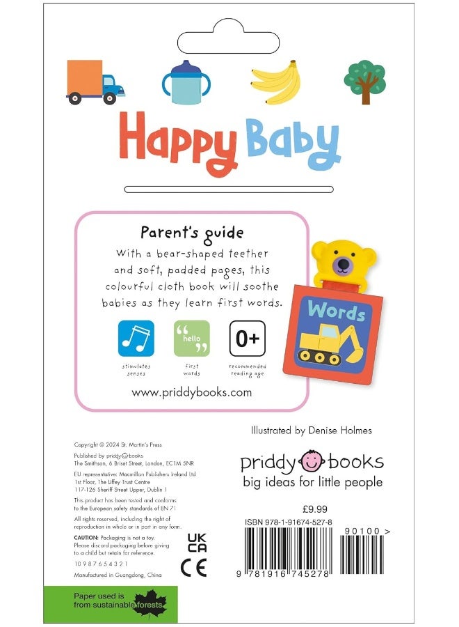 Happy Baby Words: Teether and Cloth Book - Image 5