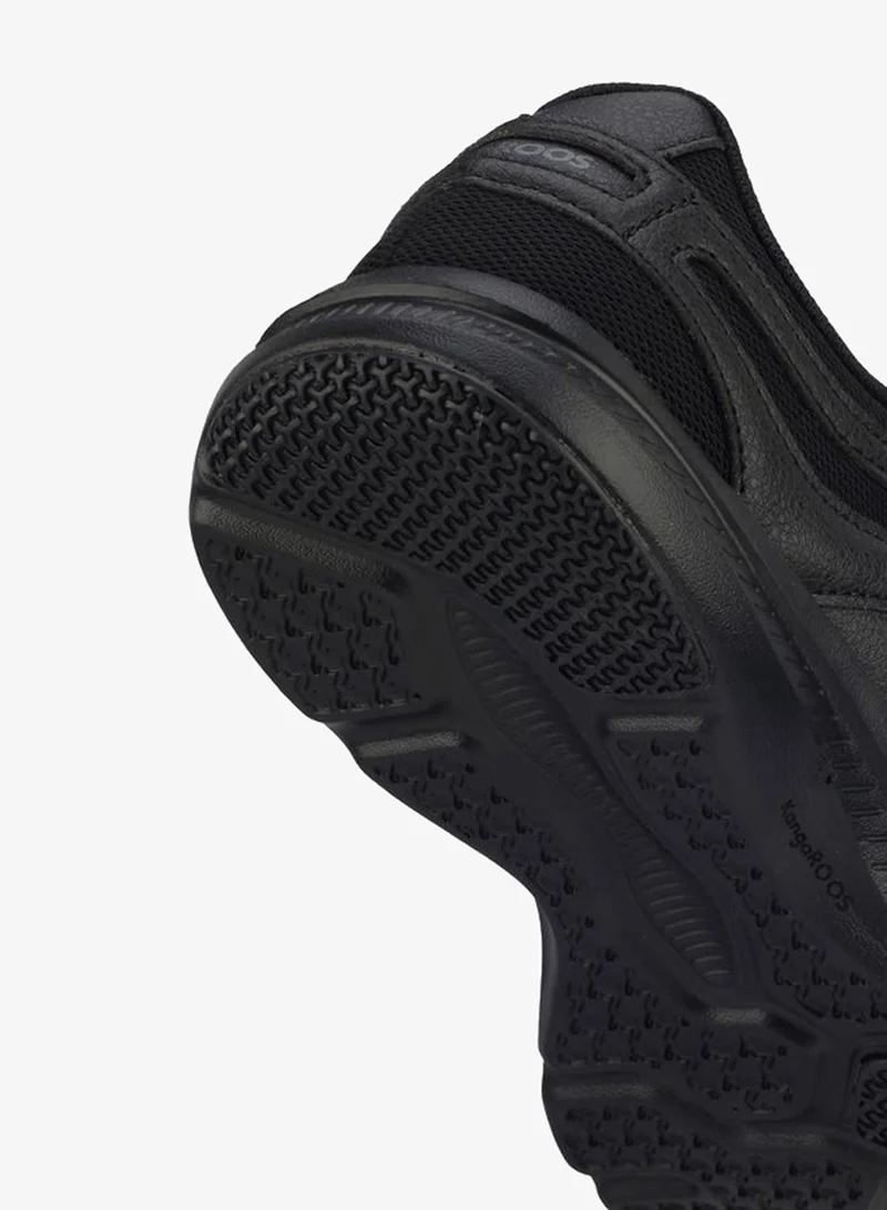 Kangaroos BLACK Kids Hook & Loop School Shoes  | Best Price UAE