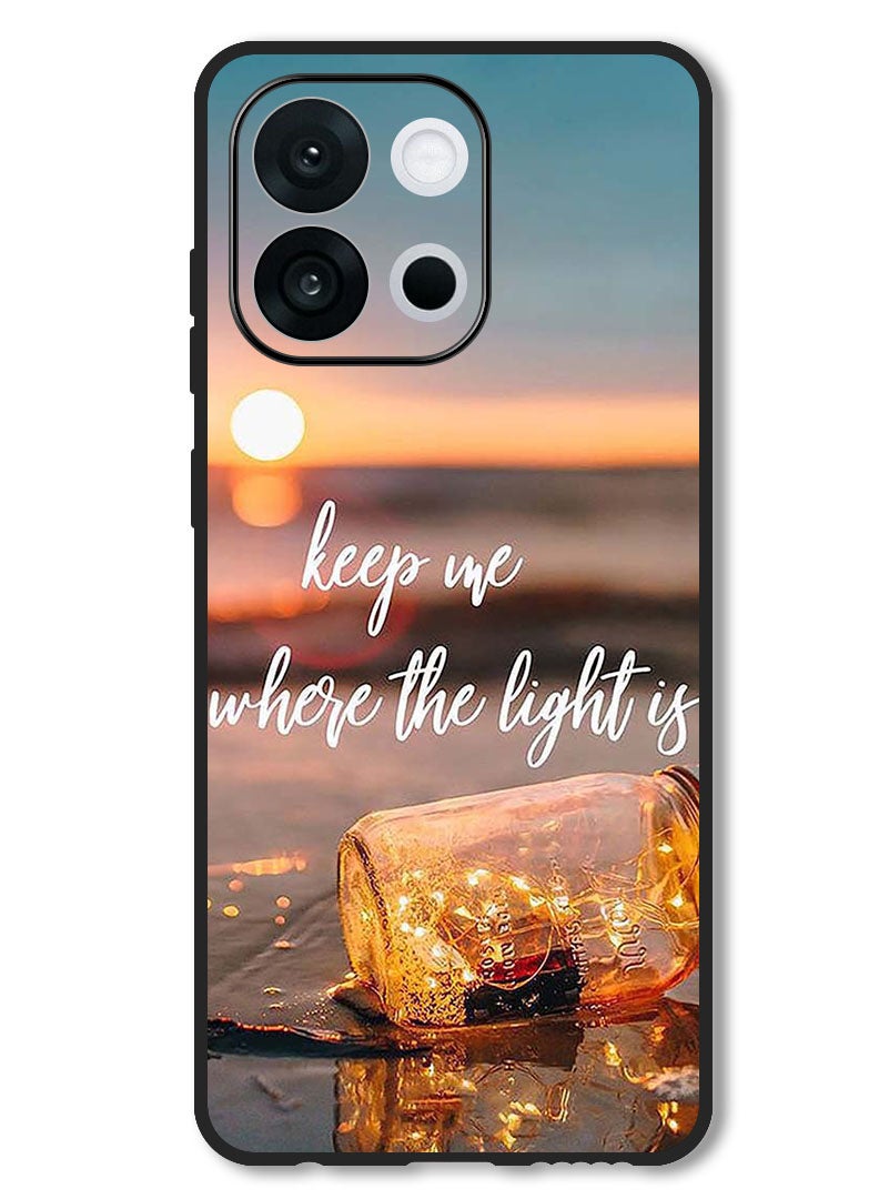 Theodor Case Compatible with OnePlus 13s 6.32 Inch Protection Shockproof Bumper Cover Keep Me Where The Light - Image 1