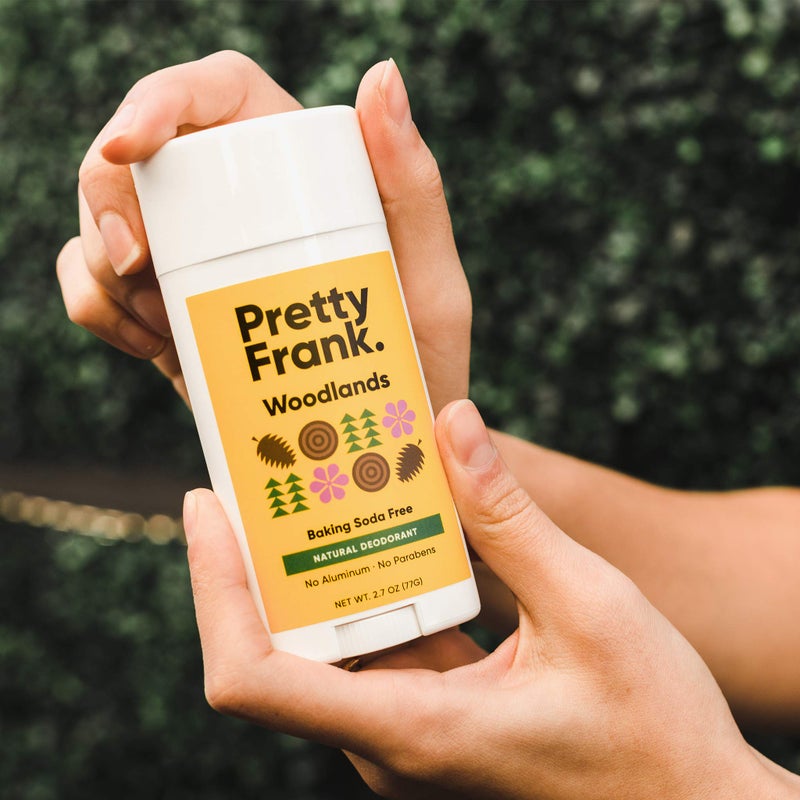 Pretty Frank Natural Aluminum-Free Deodorant Stick, Baking Soda-Free, Woodlands (1-Pack) | Sensitive Skin Friendly, Effective Odor Control for Women & Men, Organic Ingredients and Essential Oils - Image 4