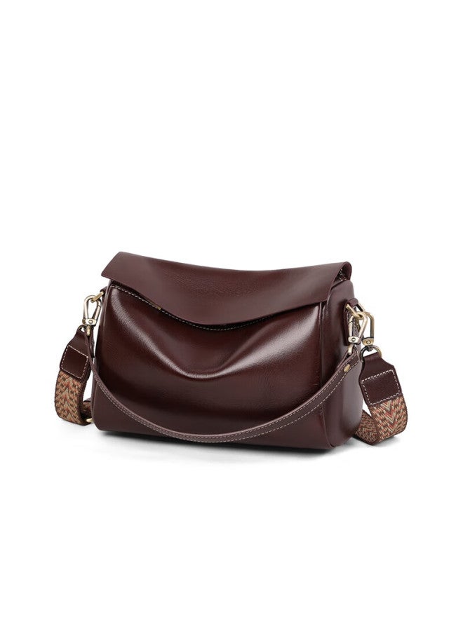 Viney Leather Handbag For Women, Large Capacity Pillow Bag, Light Luxury Crossbody Shoulder Bag, Birthday And New Year Gift For Girlfriend - Image 2