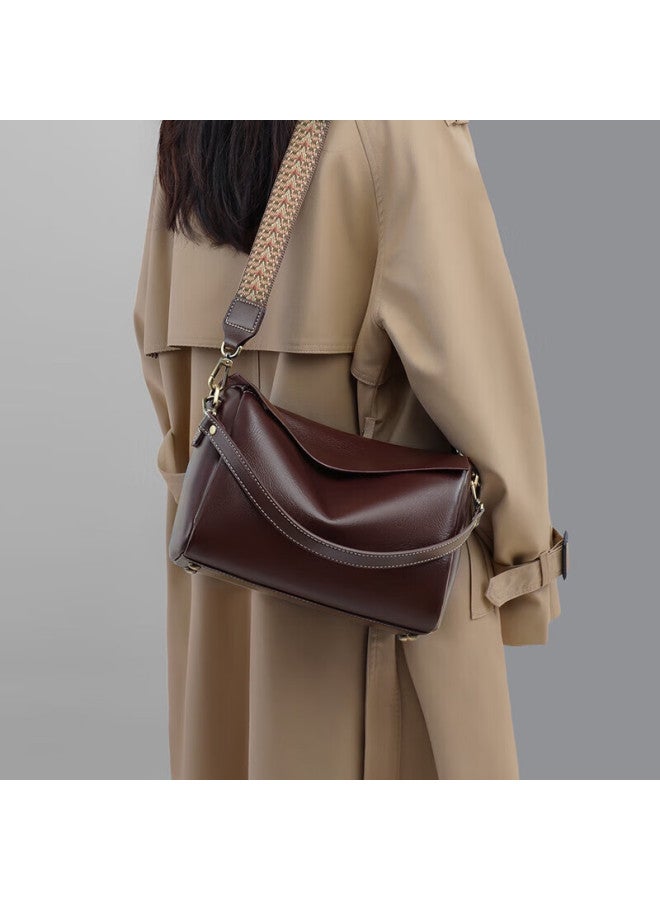 Viney Leather Handbag For Women, Large Capacity Pillow Bag, Light Luxury Crossbody Shoulder Bag, Birthday And New Year Gift For Girlfriend - Image 1