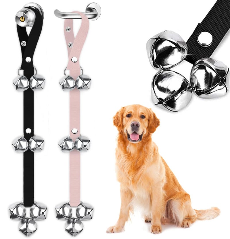 Blue Tree BLUETREE 2 Pack Dog Doorbells Premium Quality Training Potty Great Dog Bells Adjustable Door Bell Dog Bells for Potty Training Your Puppy The Easy Way - 7 Extra Large Loud 1.4 DoorBells - Image 1