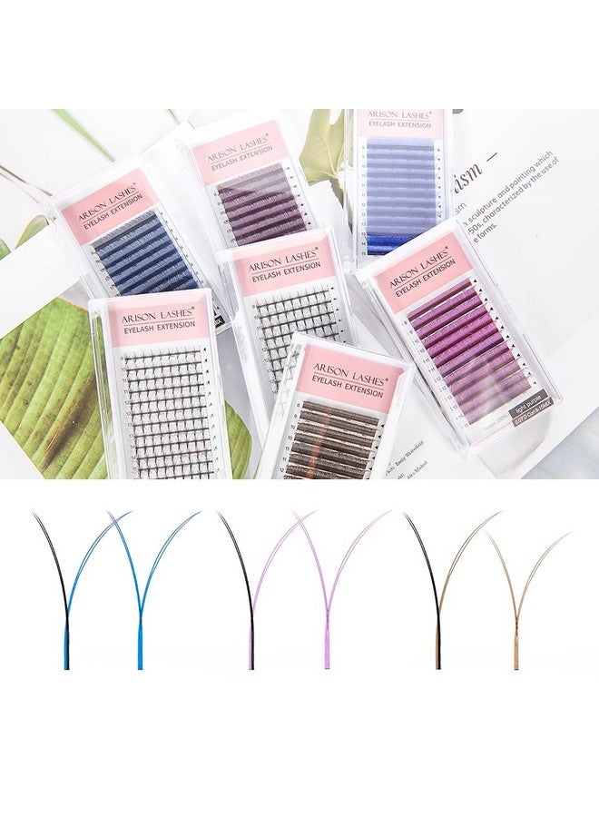 ARISON LASHES Dark Purple Yy Eyelash Extension Lashes C Curl 0.07Mm 8 15Mm Faux Mink Cluster Lash Extensions Soft Y Lashes Extensions Premade (8 15Mm 0.07 Cdark Purple) - Image 5