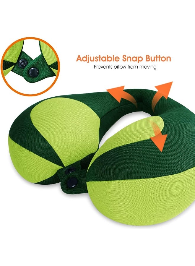 INFANZIA INFANZIA Kids Chin Supporting Travel Neck Pillow - Comfortably Supports Head, Neck and Chin, Prevent Head from Falling Forward, Child Size, Green  - Image 5