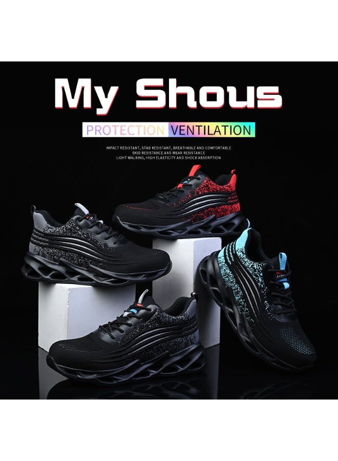 Steel Toe Shoes for Men Lightweight Safety Shoes Comfortable Puncture Proof Slip On Indestructible Work Shoes and Fashion Sneakers. - Image 5