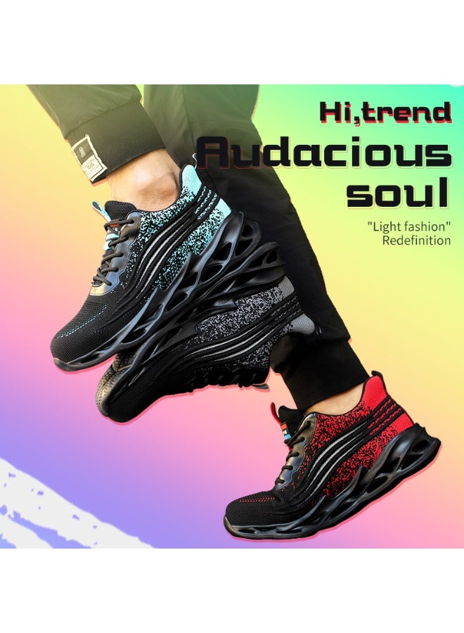 Steel Toe Shoes for Men Lightweight Safety Shoes Comfortable Puncture Proof Slip On Indestructible Work Shoes and Fashion Sneakers. - Image 4