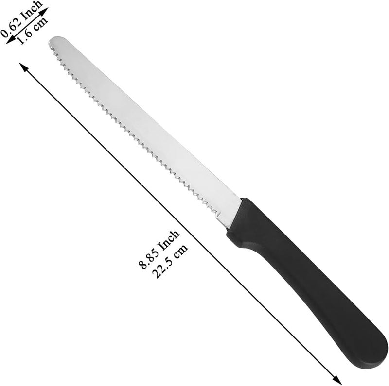 ReaNea Steak Knives Set of 12, Stainless Steel Steak Knife Set, Serrated Steak Knives, Gifts for Home, Restaurant, Parties, Wedding, Camping, Outdoor - Image 2