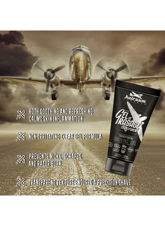 Hairgum - Airgum Organic Transparent Hair Scrunchie Gel Mens Shaving Gel Get Smooth Texture Beard Style Clear Gel For Beard Grooming And Beard Shaving - Image 1