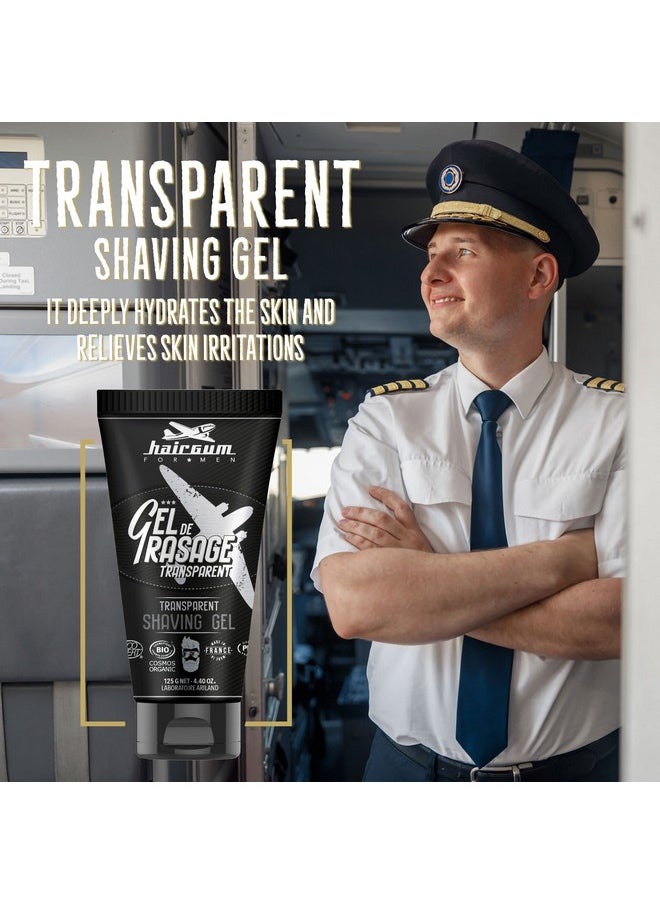 Hairgum - Airgum Organic Transparent Hair Scrunchie Gel Mens Shaving Gel Get Smooth Texture Beard Style Clear Gel For Beard Grooming And Beard Shaving - Image 1