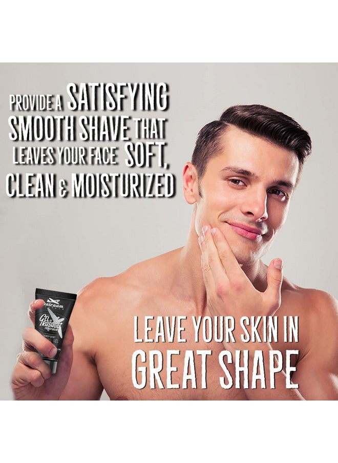 Hairgum - Airgum Organic Transparent Hair Scrunchie Gel Mens Shaving Gel Get Smooth Texture Beard Style Clear Gel For Beard Grooming And Beard Shaving - Image 1