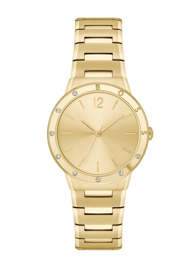 BOSS Hugo Boss Women's Gold Watch with Crystal Markers 1502715 - Image 1