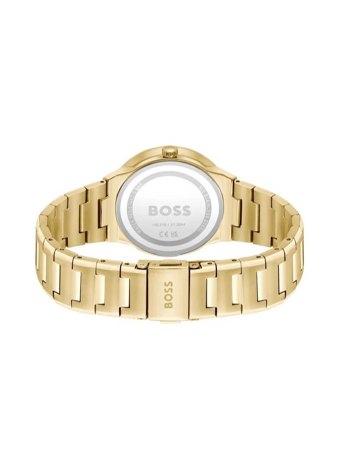 BOSS Hugo Boss Women's Gold Watch with Crystal Markers 1502715 - Image 4