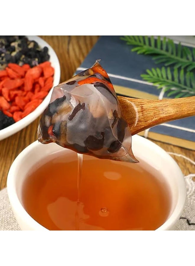 وينز تاون تركيبة شاي الكلى شاي الجينسنغ Six Treasure ، Six Treasure ، Formula Ginseng FiveTreasure Tea Organic Cleaning Kidney ، الأعشاب الطبيعية الصينية (1 عبوة / 20 كيس) - Image 2