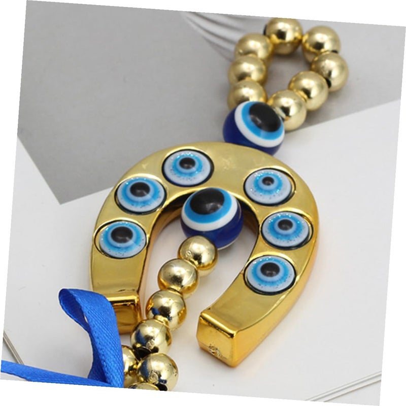 iplusmile Protective Evil Eye Keychain with Sapphire Hanging Ornament Turkish Car Charm Blessing Decor for Vehicle and Backpack Accessories - Image 5