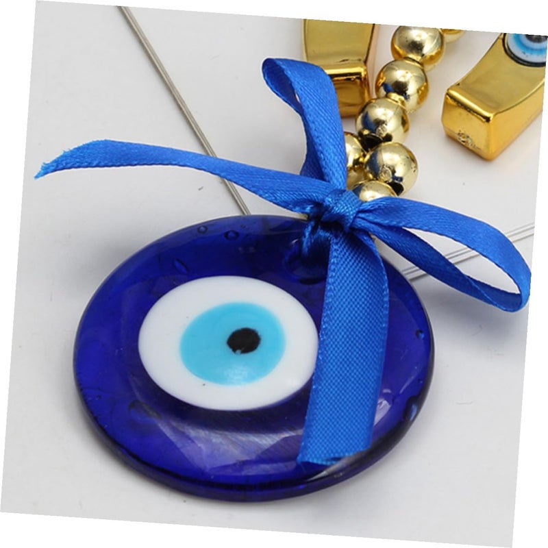 iplusmile Protective Evil Eye Keychain with Sapphire Hanging Ornament Turkish Car Charm Blessing Decor for Vehicle and Backpack Accessories - Image 4