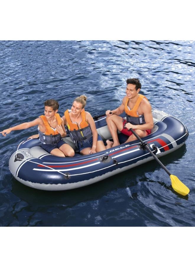Bestway - Three-Person Inflatable Boat Adult Lifeboat Fishing Boat With Paddles And Air Pump Size: 3.07*1.26M - Image 1