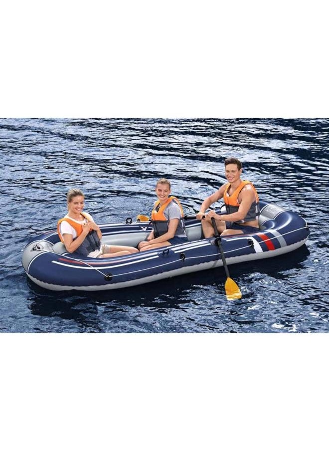 Bestway - Three-Person Inflatable Boat Adult Lifeboat Fishing Boat With Paddles And Air Pump Size: 3.07*1.26M - Image 1