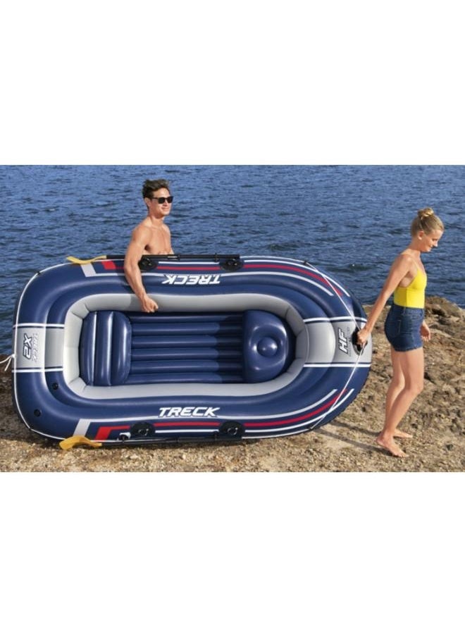Bestway - Three-Person Inflatable Boat Adult Lifeboat Fishing Boat With Paddles And Air Pump Size: 3.07*1.26M - Image 1