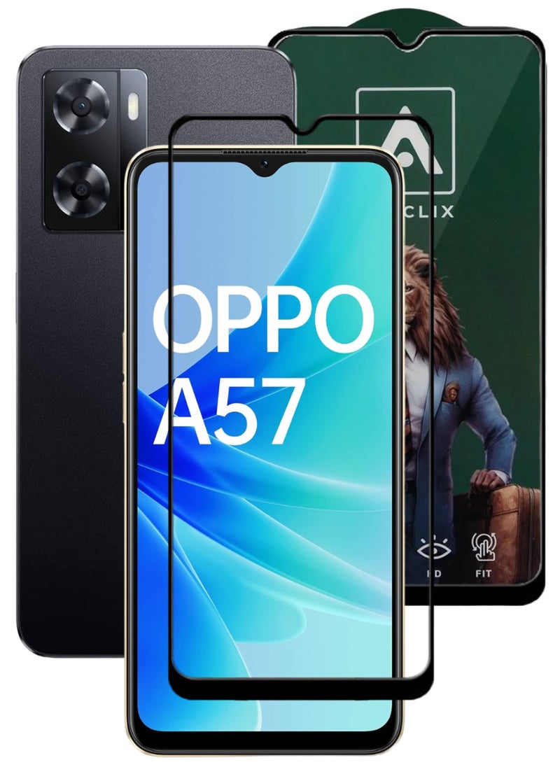 ACLIX Antistatic ESD Dustproof Premium Quality High Definition Tempered Glass Screen Protector Designed For Oppo A57 - Image 1