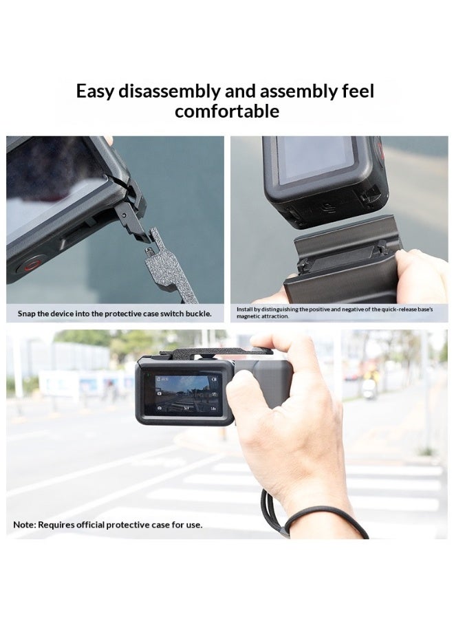 HYH Magnetic Quick Release Handle Grip for DJI OSMO Action 5/4/3, DSLR Style Multi-Color Handle, Magnetic Mount Adapter for Action Cameras - Image 5
