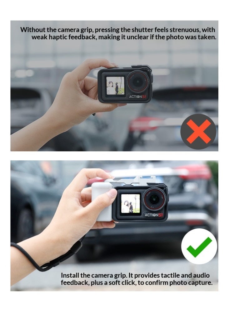 HYH Magnetic Quick Release Handle Grip for DJI OSMO Action 5/4/3, DSLR Style Multi-Color Handle, Magnetic Mount Adapter for Action Cameras - Image 2