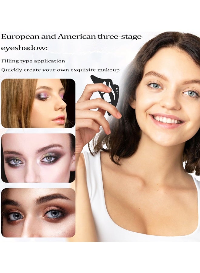 4PCS 5 In 1 Silicone Eyeshadow Stencil, Reusable Eye Makeup Tool for Beginners - Image 5