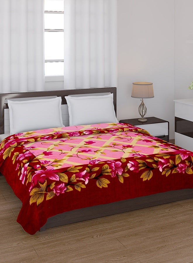 ستيتس حالة عقد المنك بطانية | بطانية سرير مزدوج مكيف |بطانية خفيفة الوزن وفائقة النعومة وصديقة للبشرة 3.5 كجم - 240 × 220 سم (مربع وردي) - Image 5