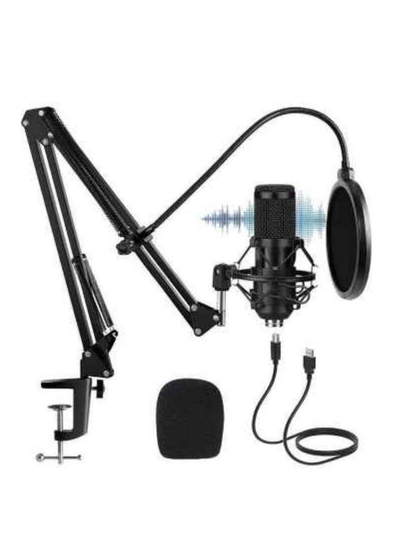 Gravity "Professional USB Condenser Microphone Kit: Complete with Adjustable Stand for Studio-Quality Sound" - Image 1