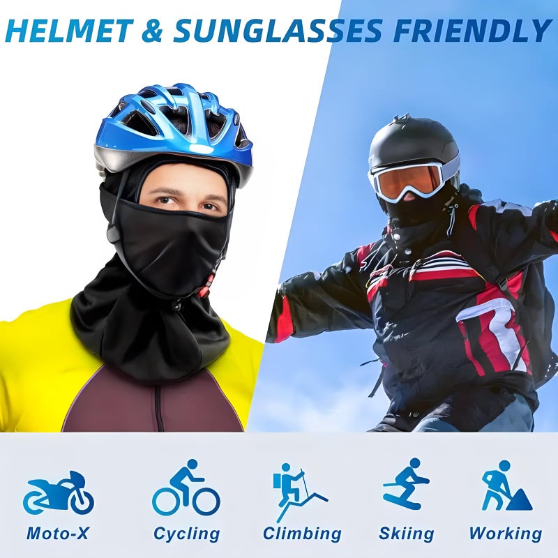 Cmonie 6 Packs Ski Mask Sun UV Protection Hood Breathable, Balaclava Face Mask for Men Women - Motorcycle Fish (6Pcs Black-1, One size) - Image 5
