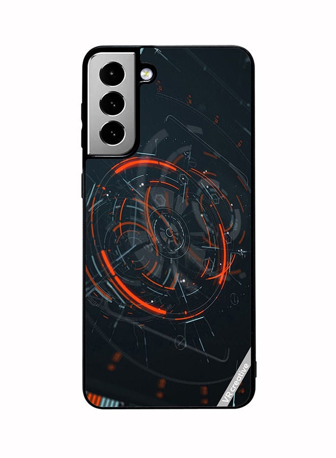 VR CREATIVE Protective Case Cover For Samsung Galaxy S21 FE 5G Tech Design Multicolour - Image 1